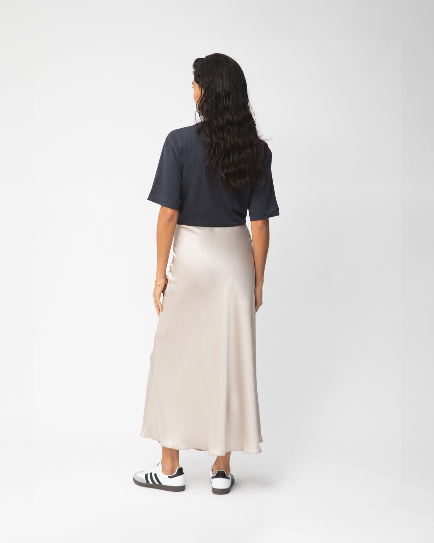 Jeanne Maxi Satin Skirt